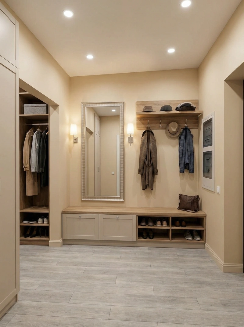 Дизайн интерьера в стиле Хюгге — Прихожая от нейросети RoomGPT