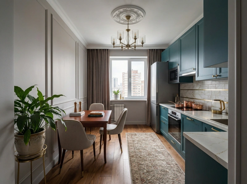 Дизайн гостиной в стиле Классика — фото интерьера от нейросети RoomGPT