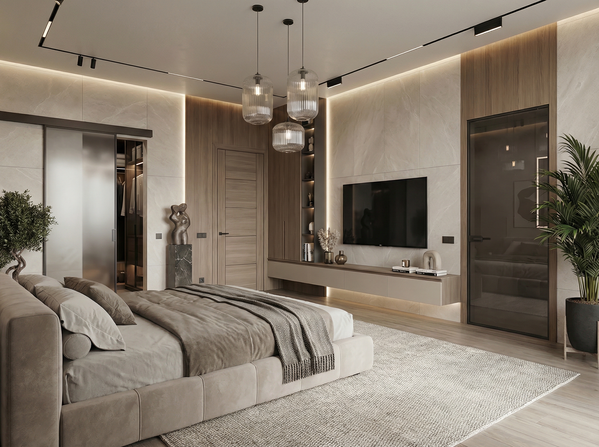 Дизайн гостиной в стиле Контемпорари — фото интерьера от нейросети RoomGPT