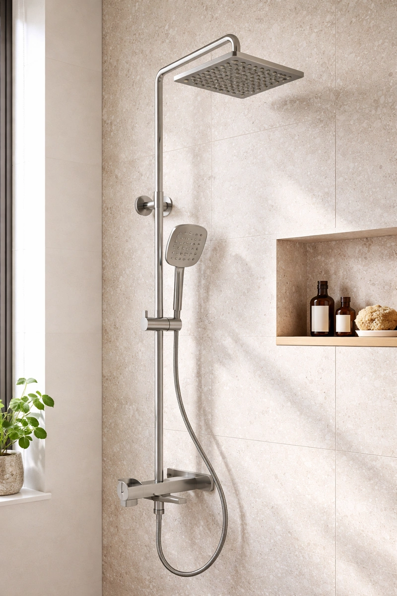 Дизайн интерьера в стиле Сканди — Ванная от нейросети RoomGPT