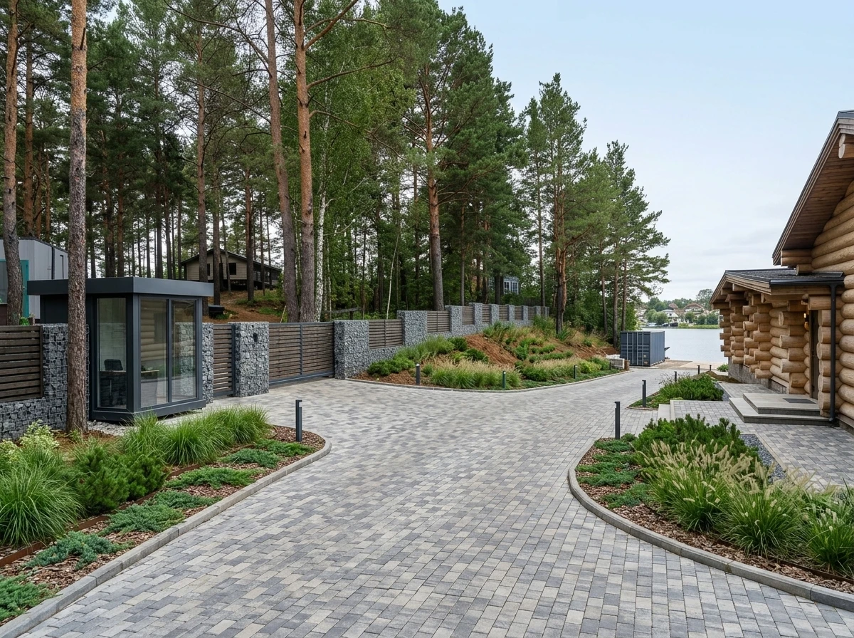 Ландшафтный дизайн в стиле Минимализм — Участок от нейросети RoomGPT