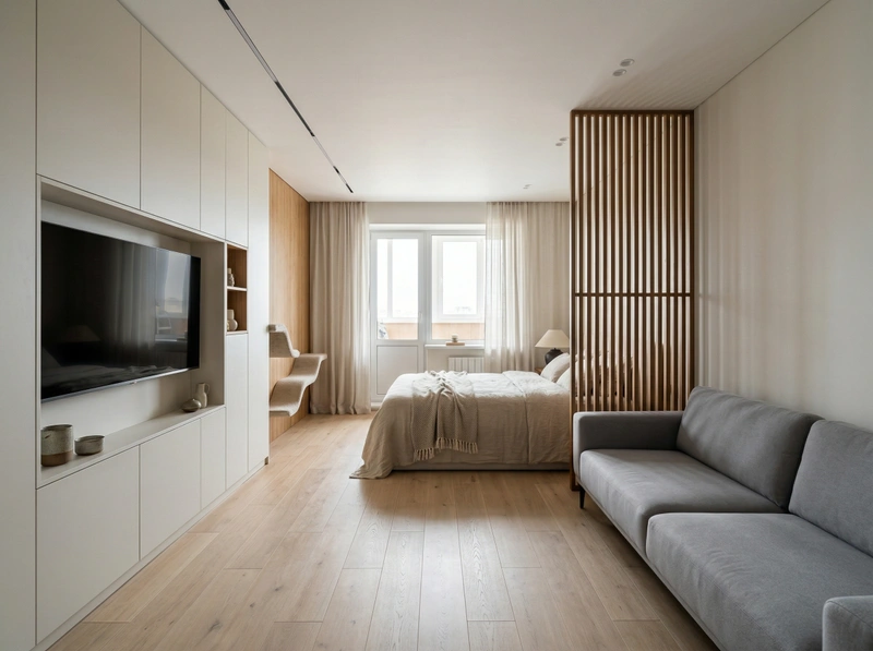 Дизайн спальни в стиле Минимализм — фото интерьера от нейросети RoomGPT