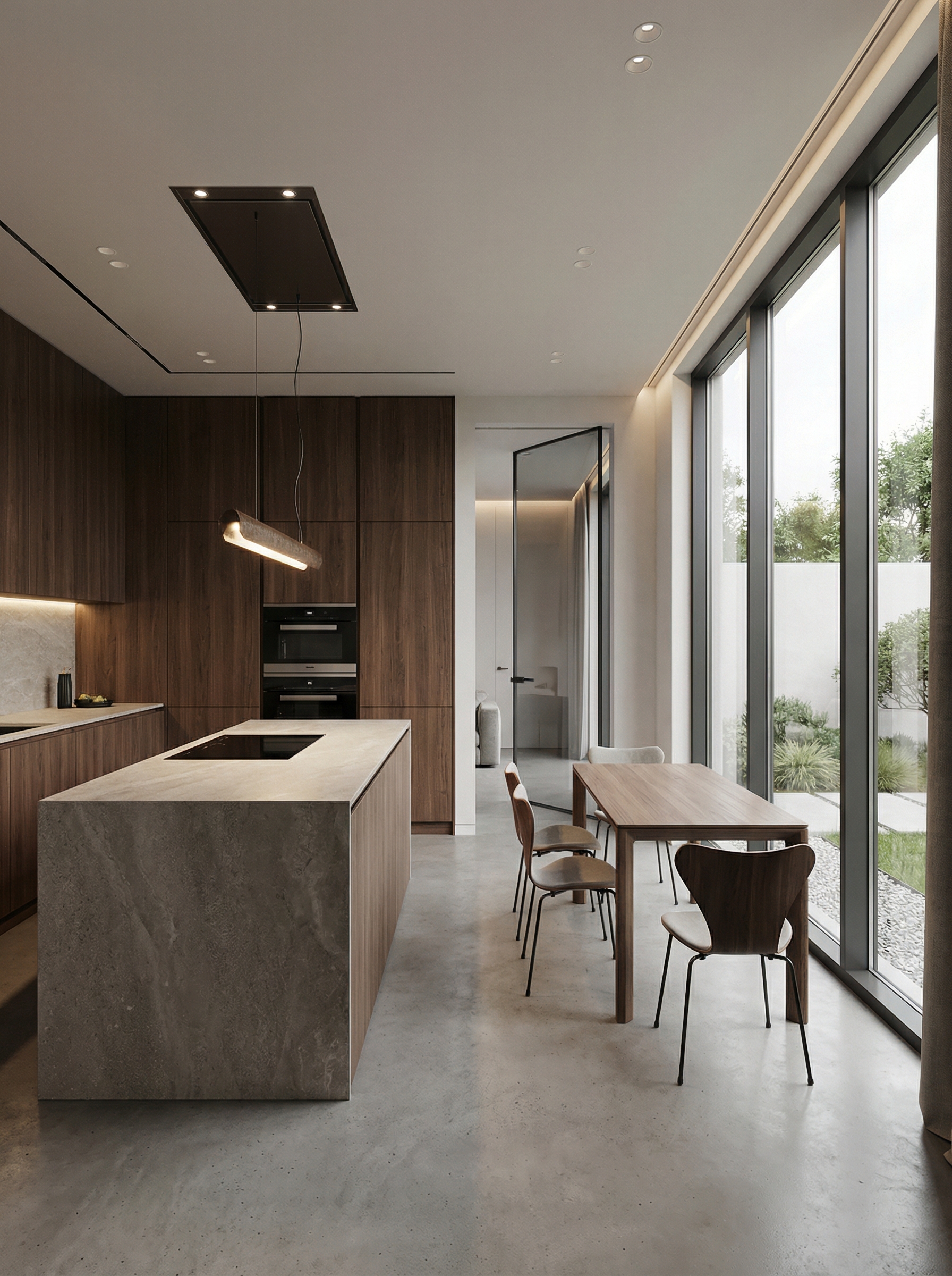 Дизайн кухни в стиле Минимализм — фото интерьера от нейросети RoomGPT