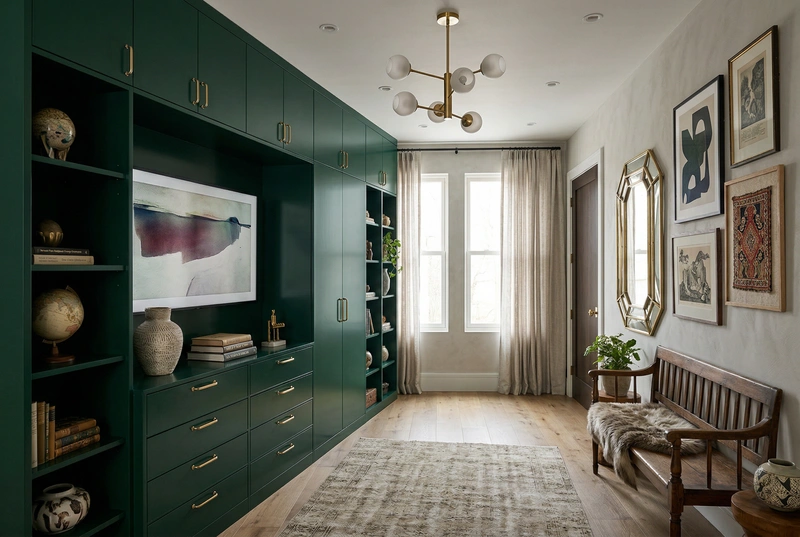 Дизайн интерьера в стиле Эклектика — Прихожая от нейросети RoomGPT