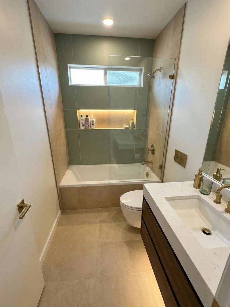 Дизайн интерьера в стиле Минимализм — Ванная от нейросети RoomGPT