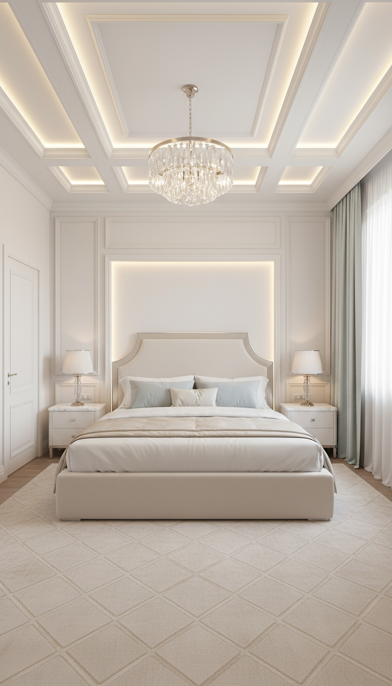 Дизайн спальни в стиле Классика — фото интерьера от нейросети RoomGPT
