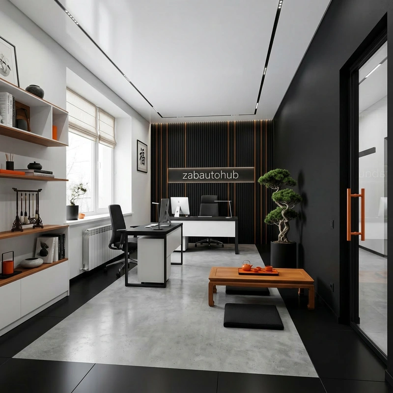 Дизайн интерьера в стиле Минимализм — Кабинет от нейросети RoomGPT