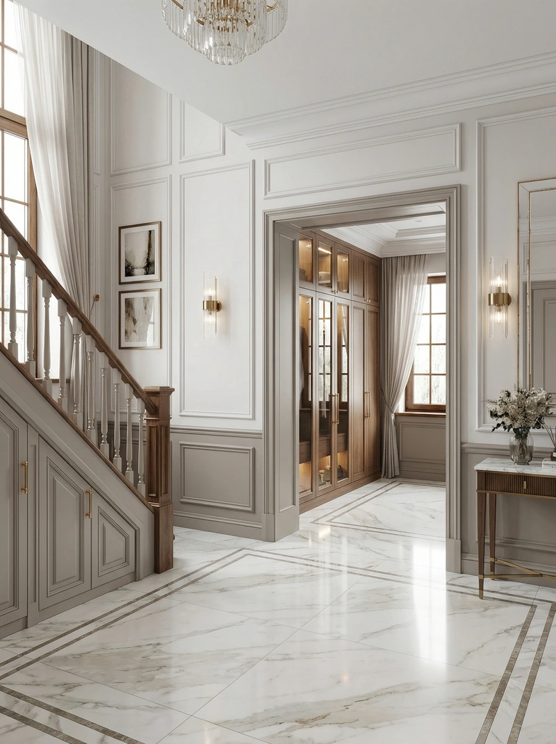 Дизайн интерьера в стиле Классика — Прихожая от нейросети RoomGPT