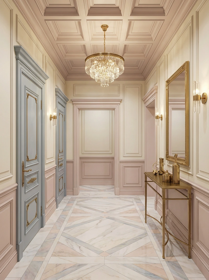 Дизайн интерьера в стиле Неоклассика — Прихожая от нейросети RoomGPT