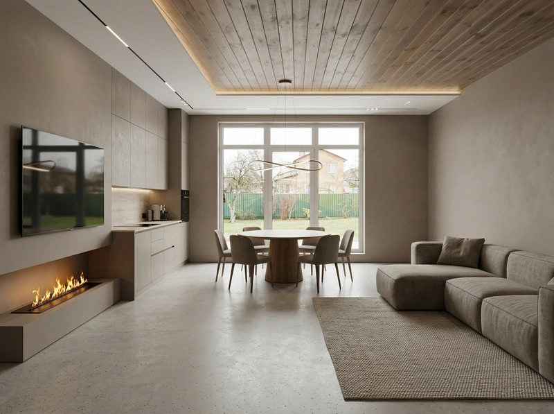 Дизайн кухни в стиле Минимализм — фото интерьера от нейросети RoomGPT