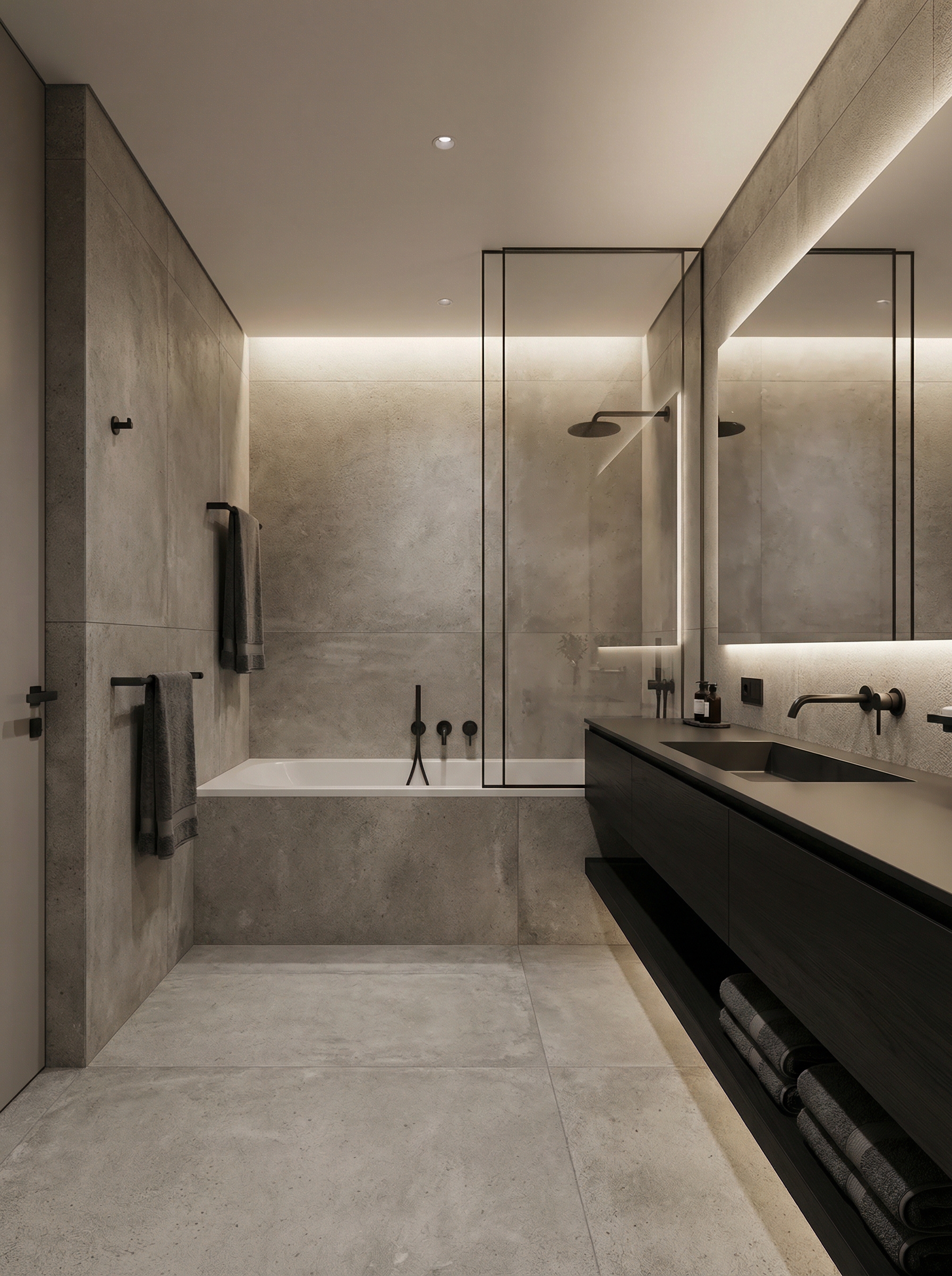 Дизайн ванной в стиле Минимализм — фото интерьера от нейросети RoomGPT