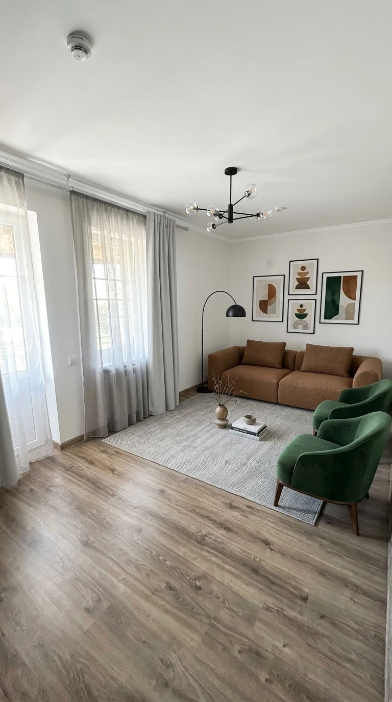 Дизайн гостиной в стиле Минимализм — фото интерьера от нейросети RoomGPT