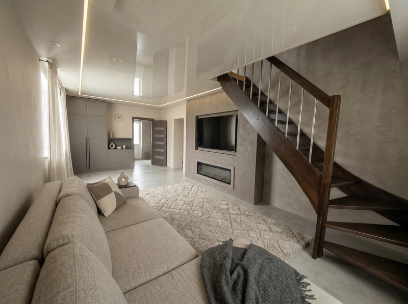 Дизайн интерьера в стиле Минимализм — Гостиная от нейросети RoomGPT