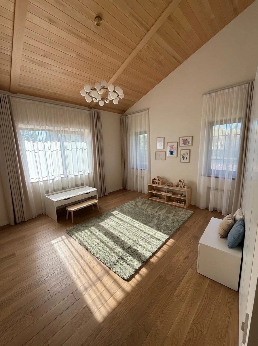 Дизайн детской в стиле Минимализм — фото интерьера от нейросети RoomGPT