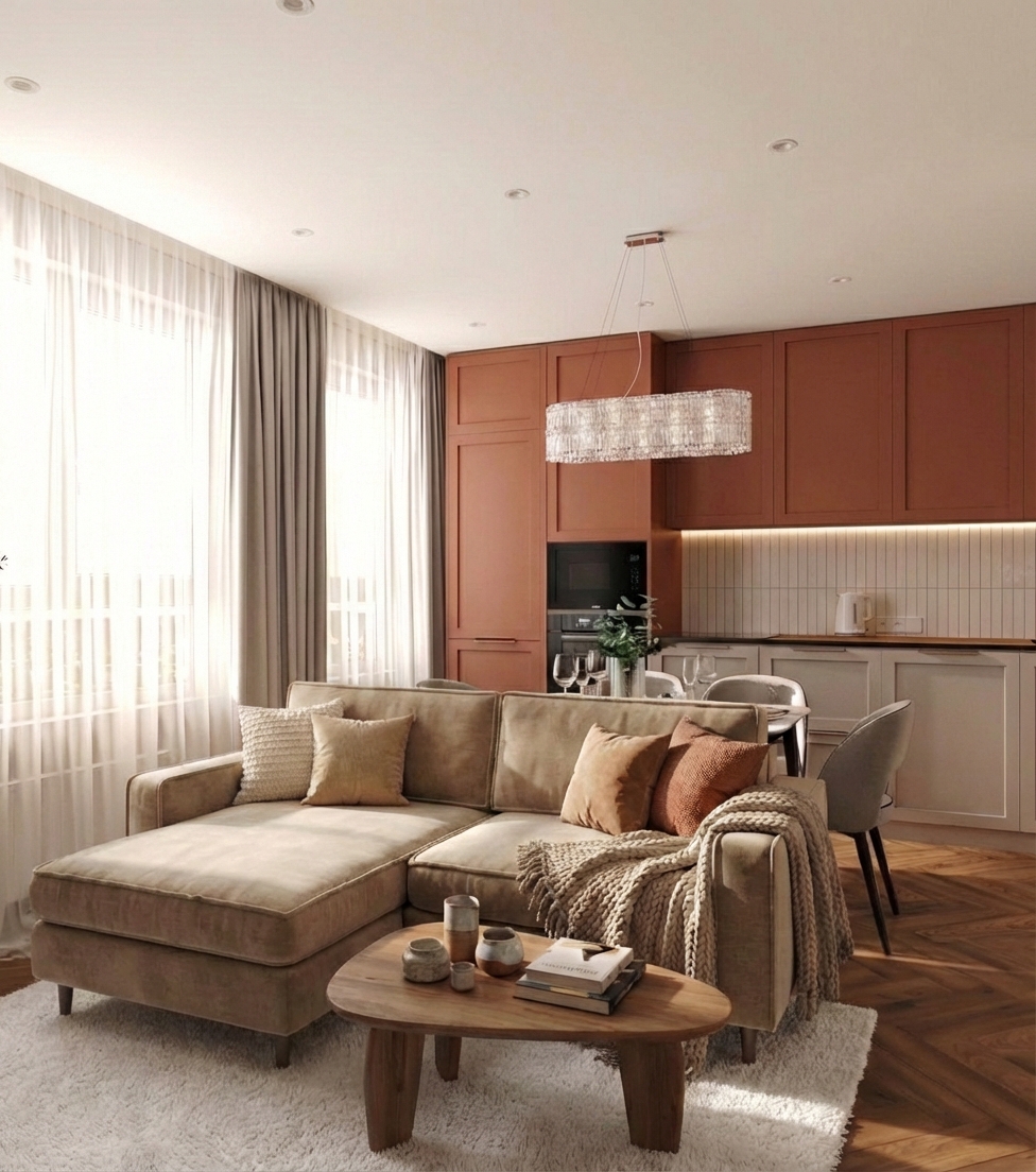 Дизайн гостиной в стиле Классика — фото интерьера от нейросети RoomGPT