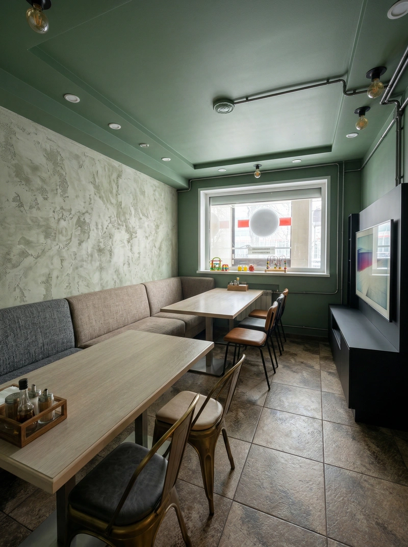 Дизайн гостиной в стиле Лофт — фото интерьера от нейросети RoomGPT