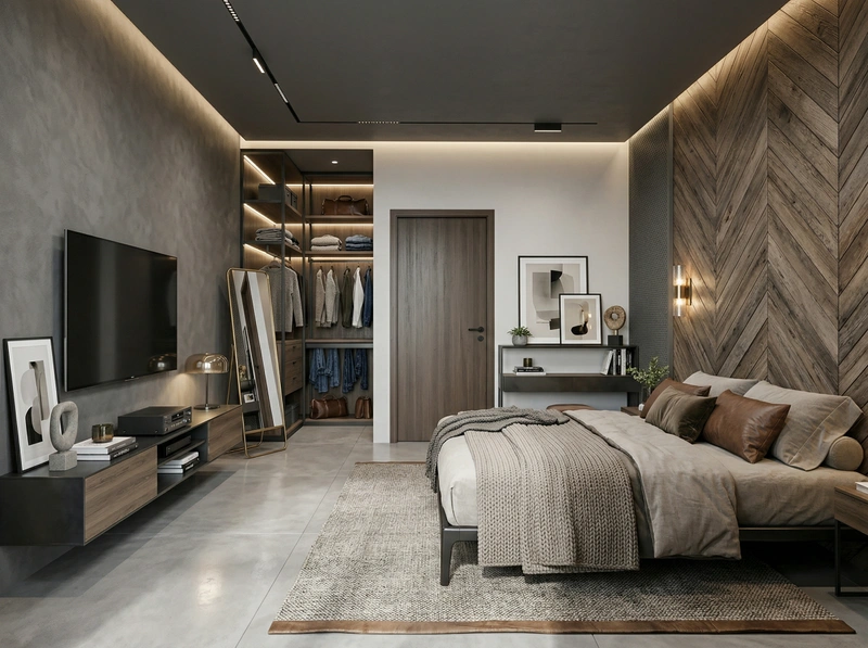 Дизайн гостиной в стиле Лофт — фото интерьера от нейросети RoomGPT