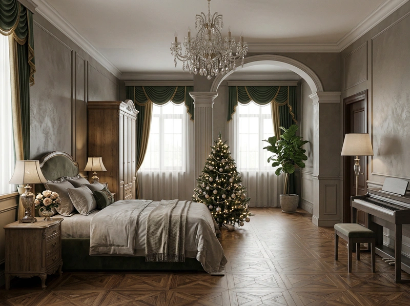 Дизайн интерьера в стиле Классика — Гостиная от нейросети RoomGPT