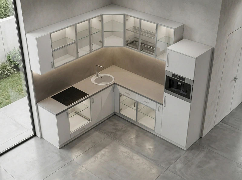 Дизайн кухни в стиле Минимализм — фото интерьера от нейросети RoomGPT