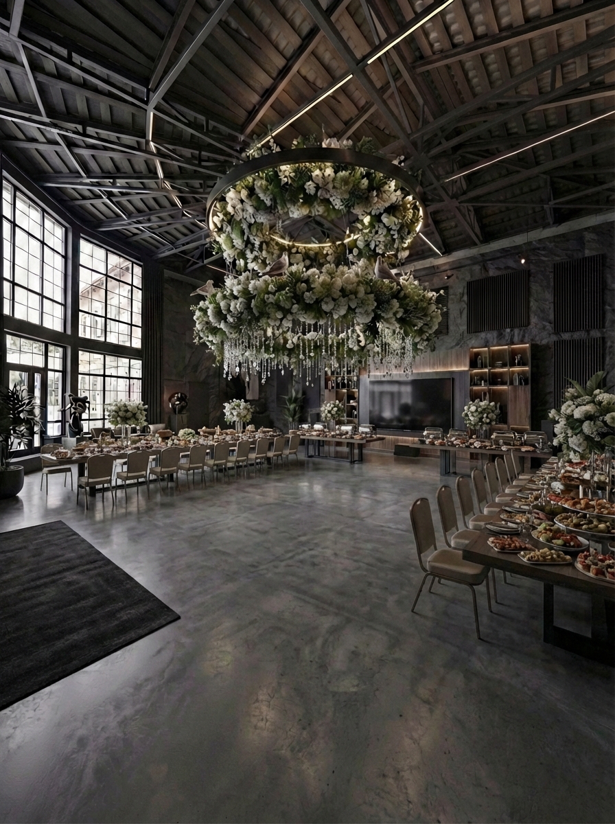 Дизайн гостиной в стиле Блэктэк — фото интерьера от нейросети RoomGPT