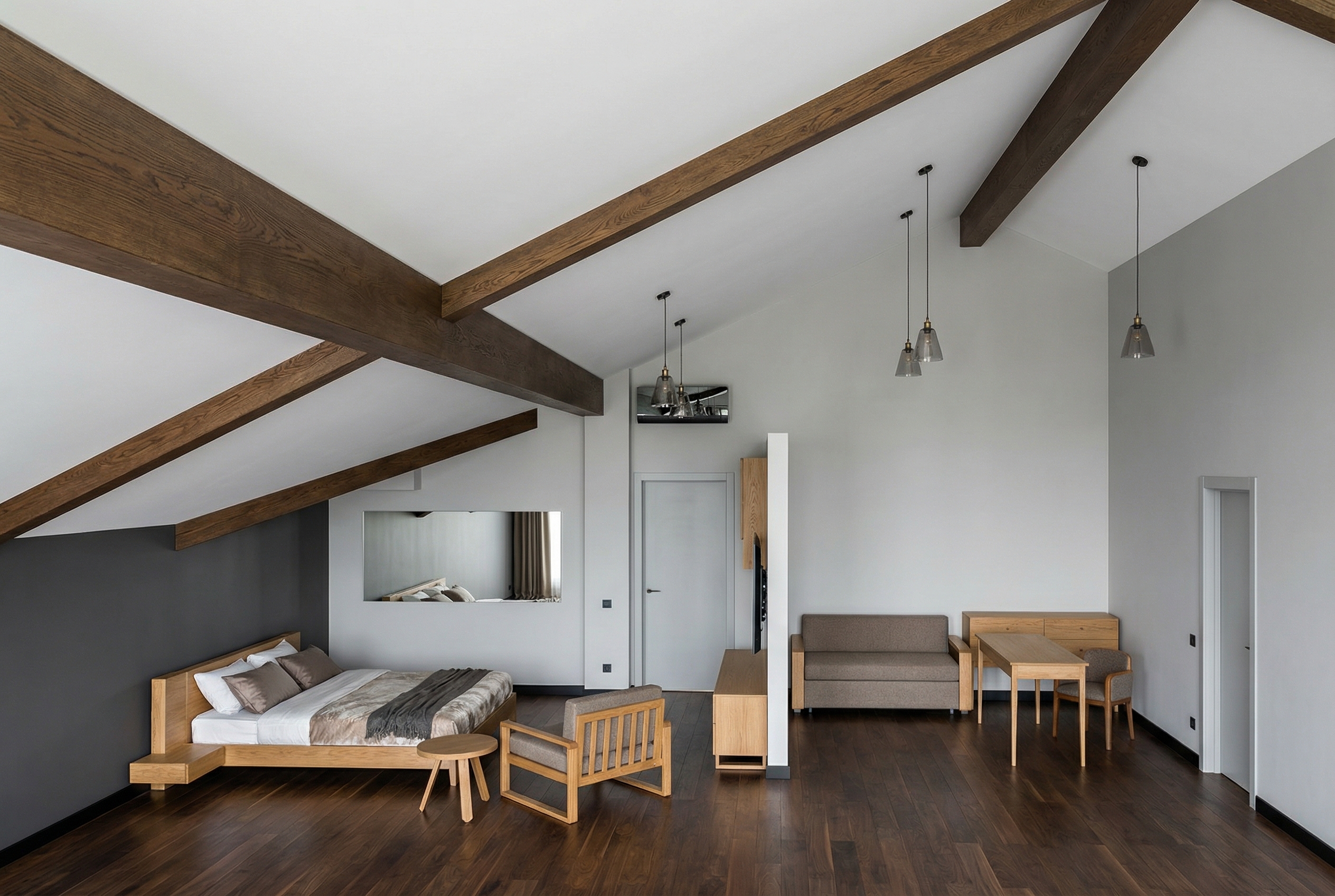 Дизайн спальни в стиле Британский — фото интерьера от нейросети RoomGPT