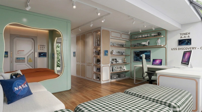 Дизайн детской в стиле Без стиля — фото интерьера от нейросети RoomGPT