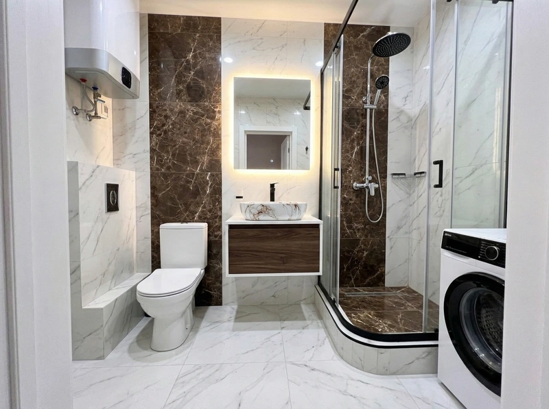 Дизайн ванной в стиле Без стиля — фото интерьера от нейросети RoomGPT