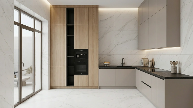 Дизайн кухни в стиле Минимализм — фото интерьера от нейросети RoomGPT
