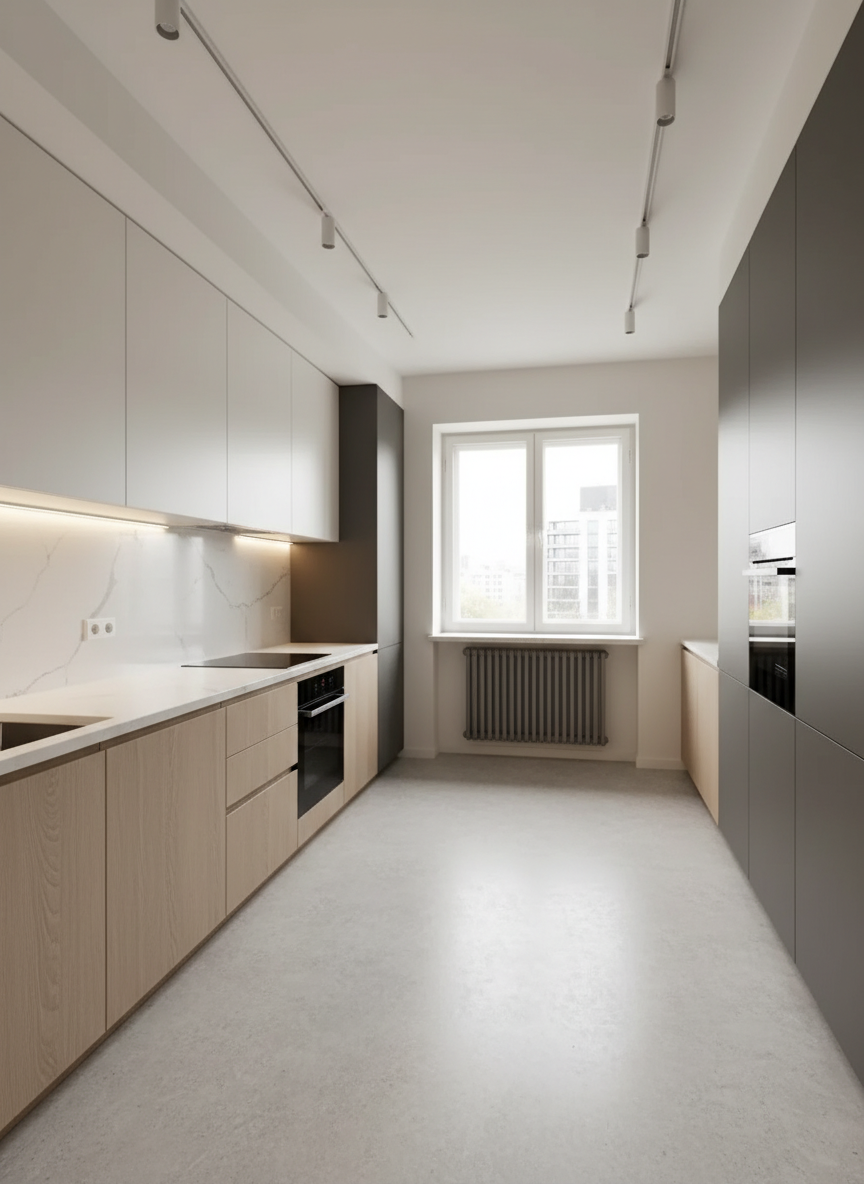 Дизайн кухни в стиле Минимализм — фото интерьера от нейросети RoomGPT