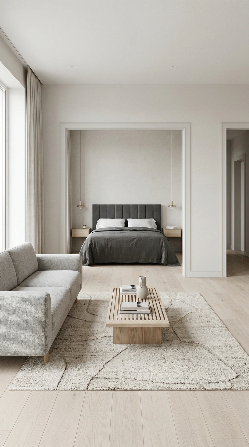 Дизайн интерьера в стиле Сканди — Гостиная от нейросети RoomGPT