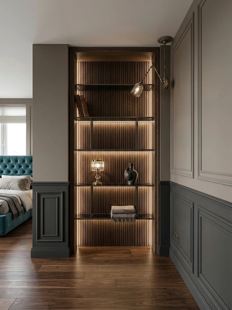 Дизайн спальни в стиле Классика — фото интерьера от нейросети RoomGPT