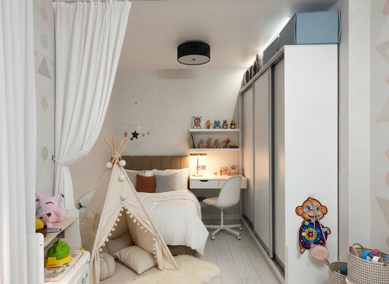 Дизайн интерьера в стиле Хюгге — Детская от нейросети RoomGPT