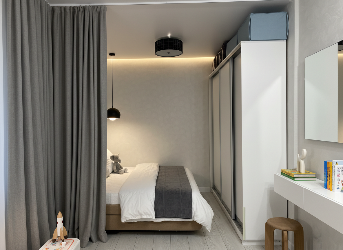 Дизайн детской в стиле Минимализм — фото интерьера от нейросети RoomGPT