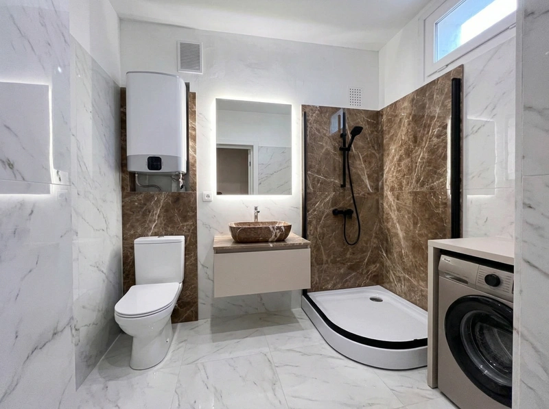 Дизайн ванной в стиле Без стиля — фото интерьера от нейросети RoomGPT