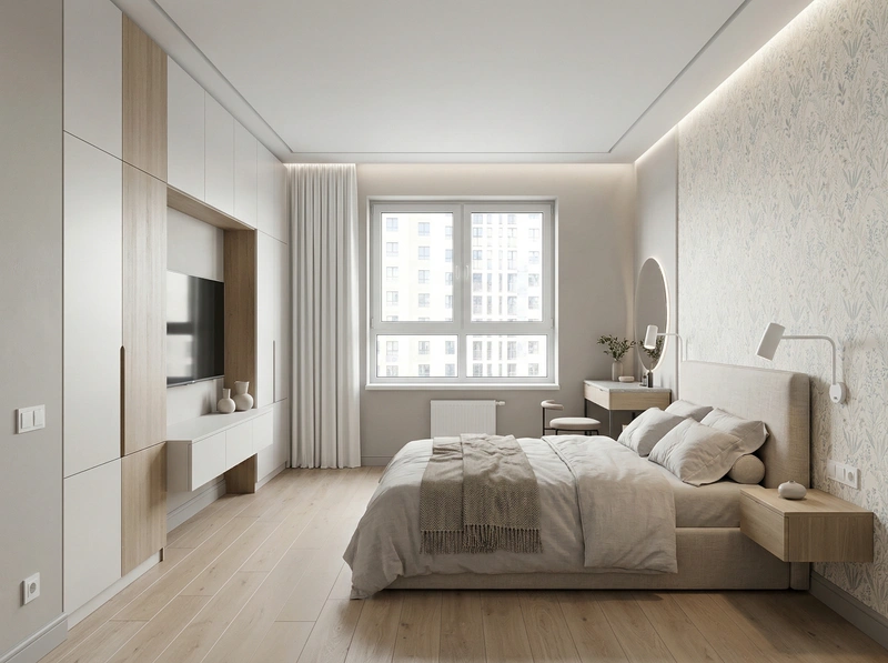 Дизайн гостиной в стиле Сканди — фото интерьера от нейросети RoomGPT