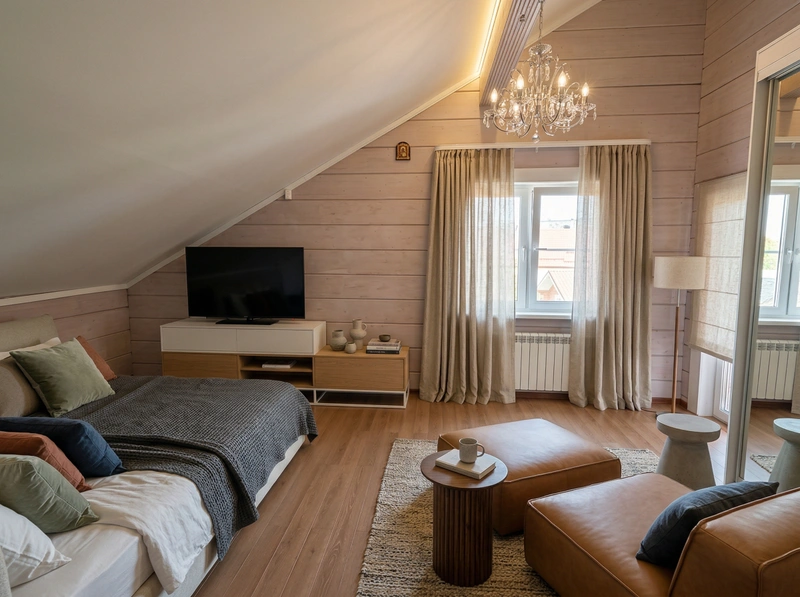 Дизайн спальни в стиле Минимализм — фото интерьера от нейросети RoomGPT