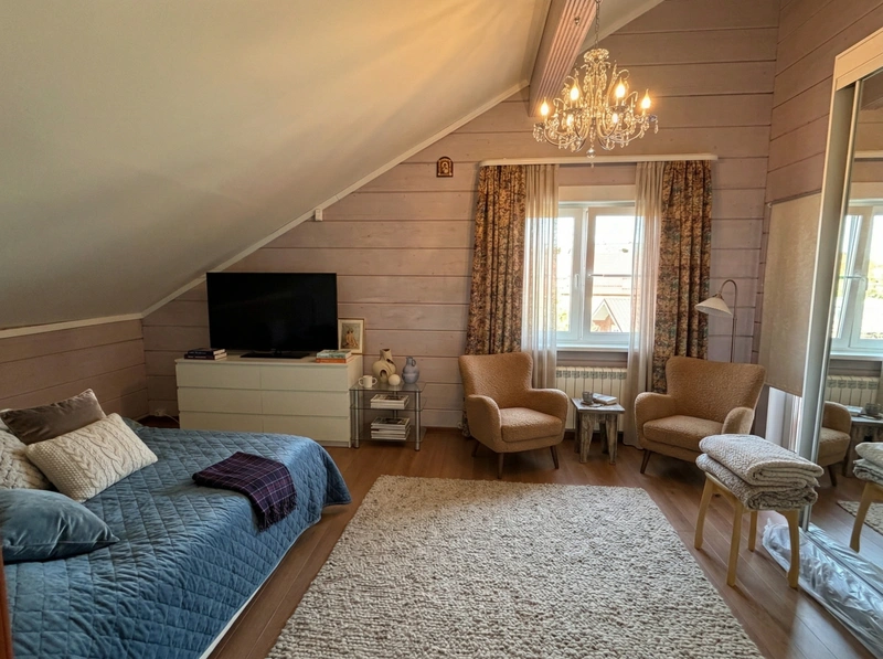 Дизайн спальни в стиле Без стиля — фото интерьера от нейросети RoomGPT