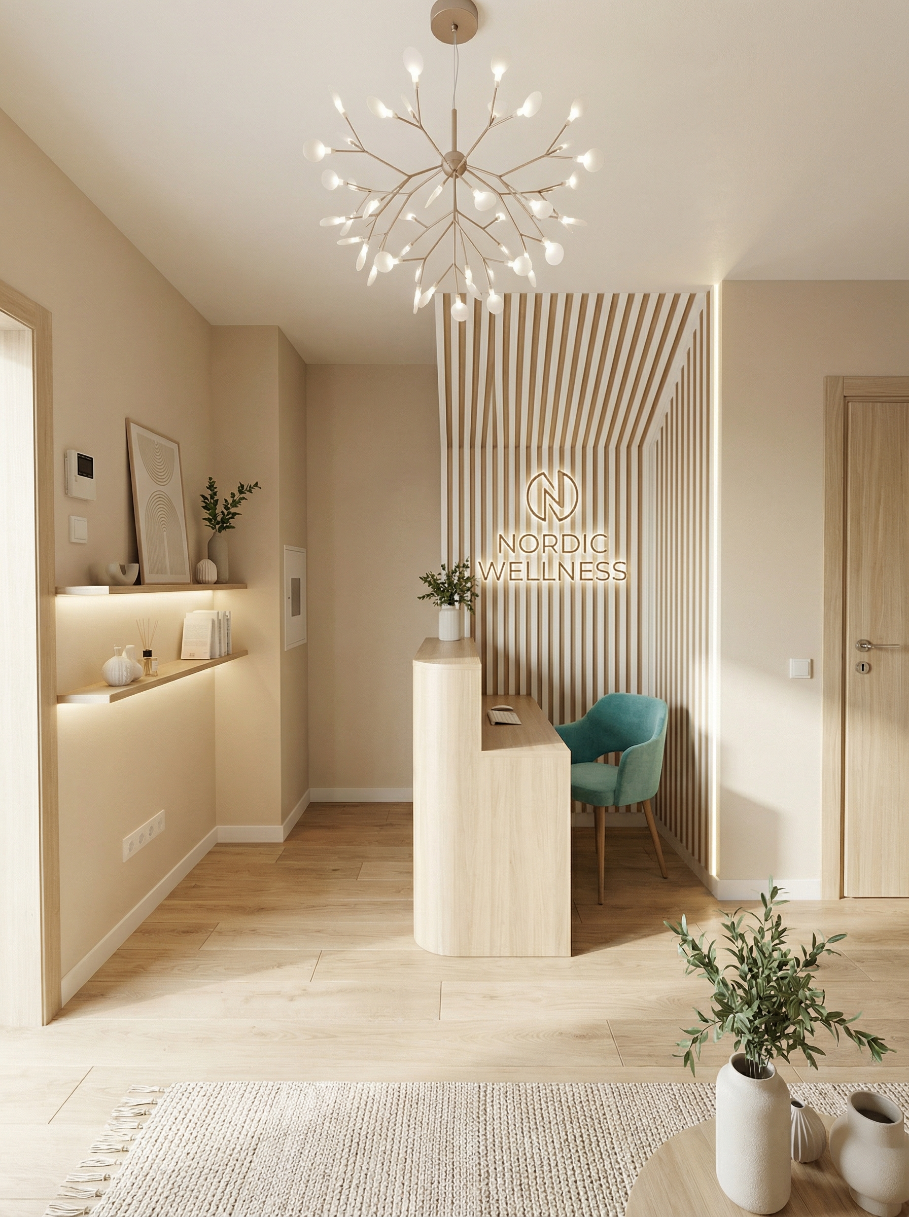 Дизайн гостиной в стиле Сканди — фото интерьера от нейросети RoomGPT