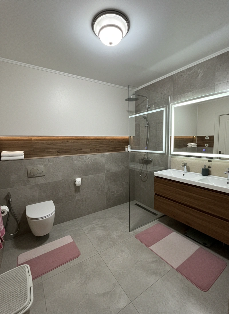 Дизайн интерьера в стиле Контемпорари — Ванная от нейросети RoomGPT