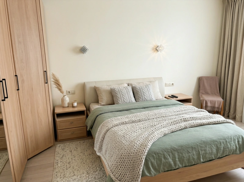 Дизайн гостиной в стиле Хюгге — фото интерьера от нейросети RoomGPT