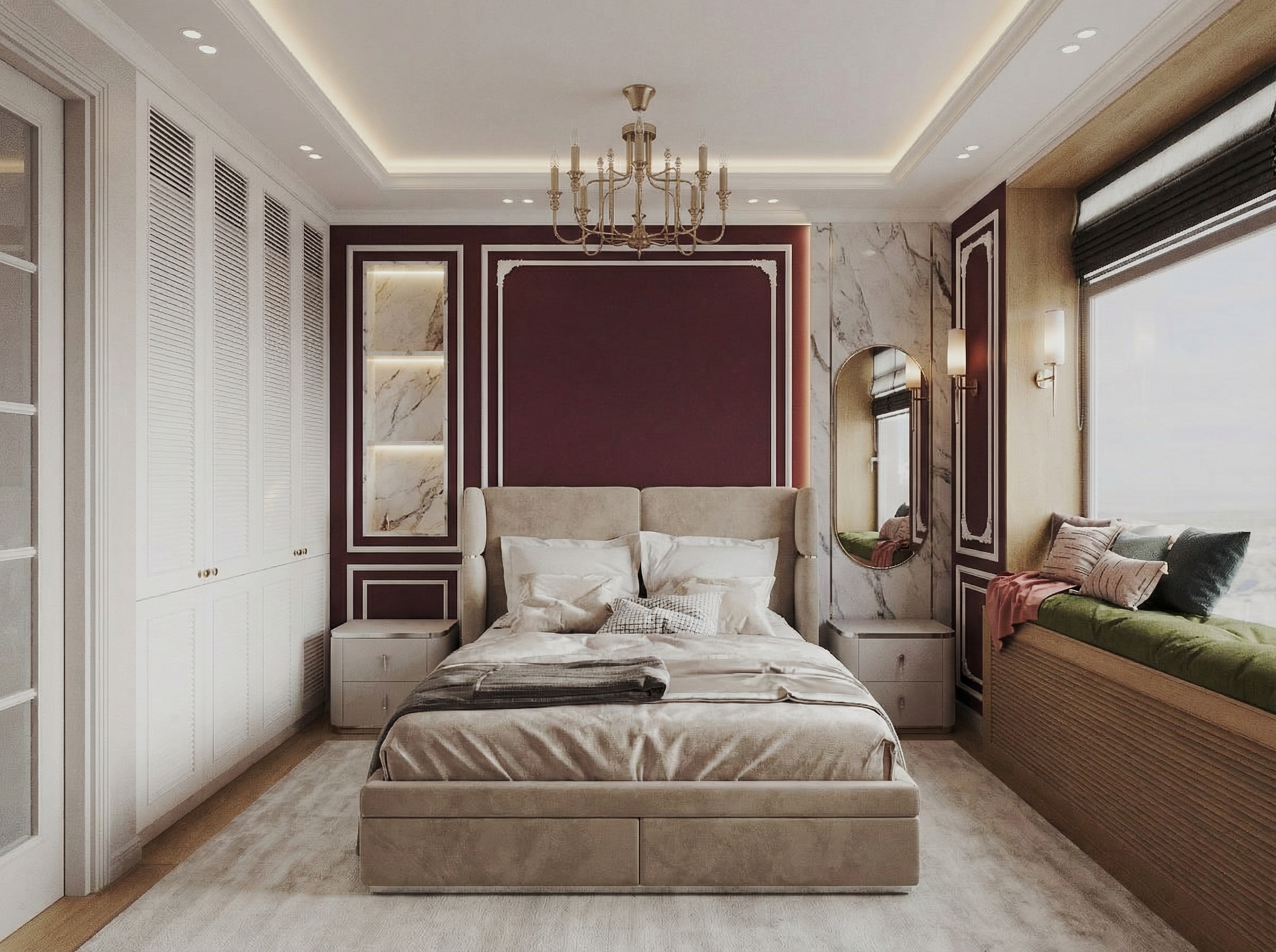 Дизайн гостиной в стиле Классика — фото интерьера от нейросети RoomGPT