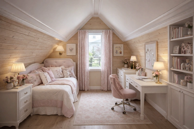 Дизайн детской в стиле Классика — фото интерьера от нейросети RoomGPT