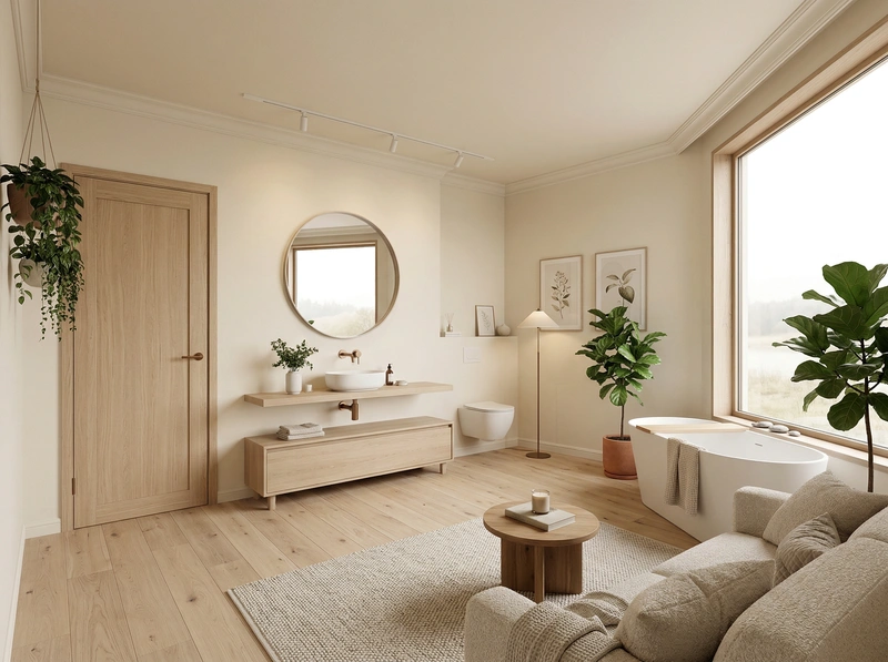 Дизайн интерьера в стиле Хюгге — Гостиная от нейросети RoomGPT