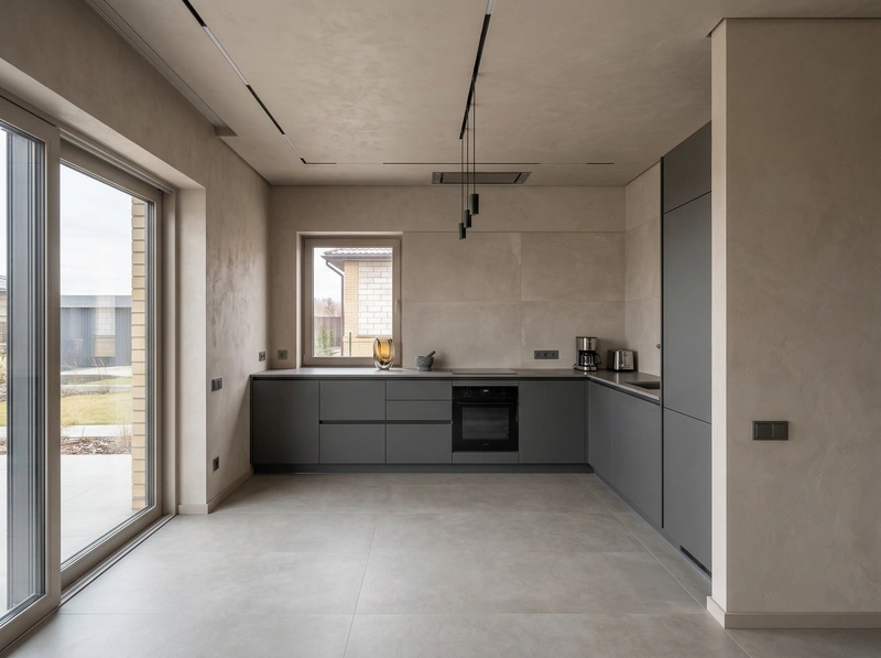 Дизайн интерьера в стиле Минимализм — Кухня от нейросети RoomGPT