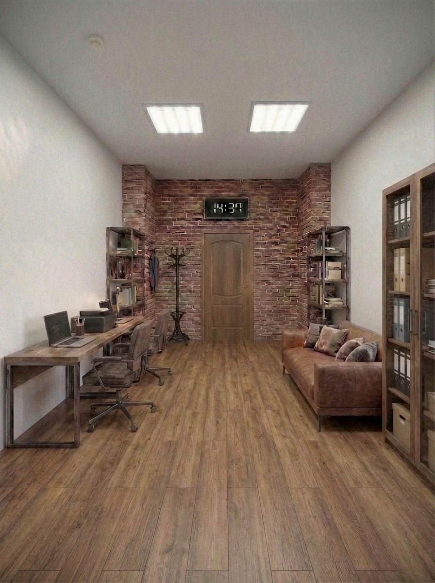 Дизайн гостиной в стиле Лофт — фото интерьера от нейросети RoomGPT