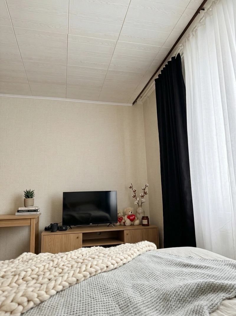 Дизайн гостиной в стиле Хюгге — фото интерьера от нейросети RoomGPT