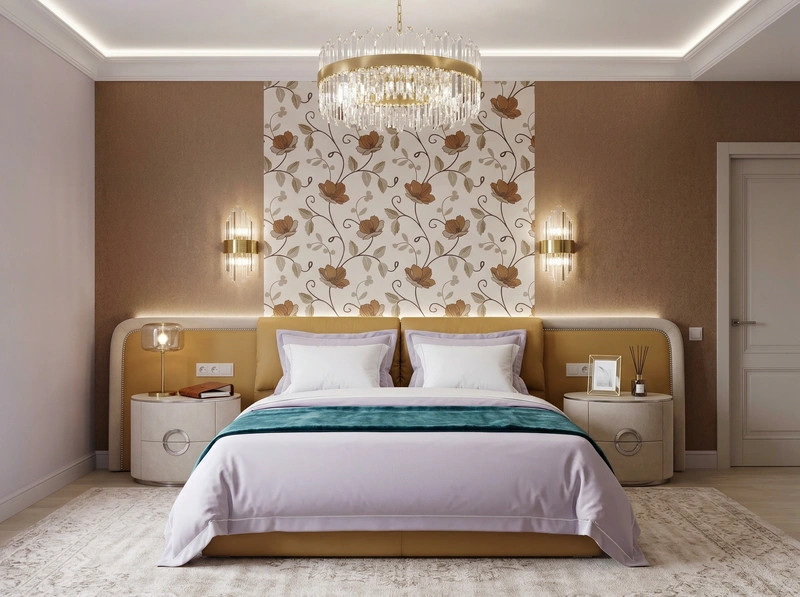 Дизайн интерьера в стиле Неоклассика — Спальня от нейросети RoomGPT