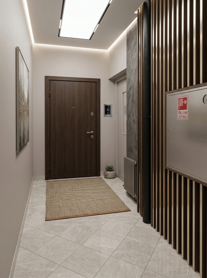 Дизайн интерьера в стиле Контемпорари — Прихожая от нейросети RoomGPT