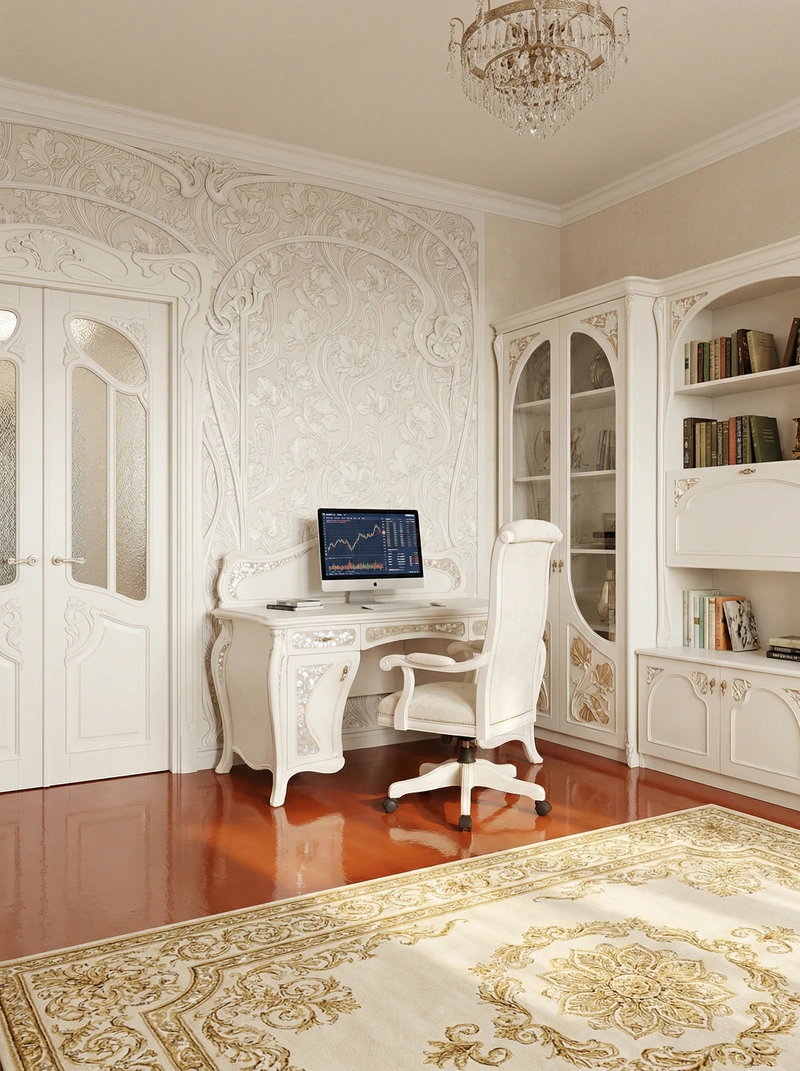 Дизайн интерьера в стиле Классика — Гостиная от нейросети RoomGPT