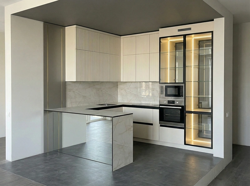 Дизайн кухни в стиле Без стиля — фото интерьера от нейросети RoomGPT